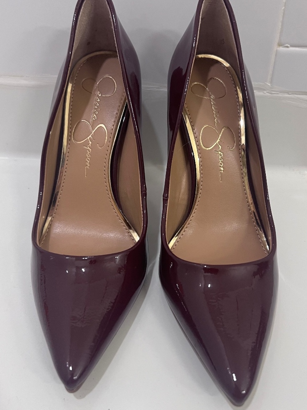 Jessica Simpson Burgundy Heels